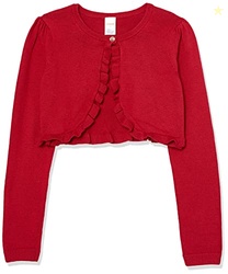 Gymboree Girls' and Toddler Dressy Vests and Shrugs, Salsa RED Faux Fu