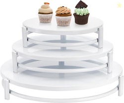 yarlung 3 Pack White Cake Stands