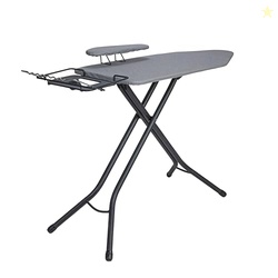 Household Essentials Wide Mega Ironing Board 4-Leg, Steel Top Pressing