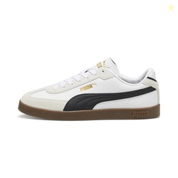 Puma Men's Club II Era, Puma White-Puma Black-Vapor Gray, 12