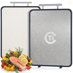 Titanium Cutting Board for Kitchen- Double Sided Cutting Board with St
