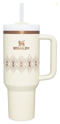 Stanley Quencher H2.O FlowState Tumbler 40 oz Cream Gloss Deco