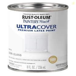 Rust-Oleum 1993730 Painter's Touch Latex Paint, Half Pint, Semi-Gloss 