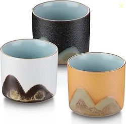 Ceramic Tea Cups Chinese Tea Cup Set of 3