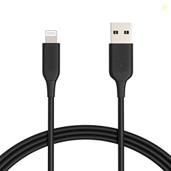 Amazon Basics 2-Pack Apple MFi Certified USB-A to Lightning Charger Ca