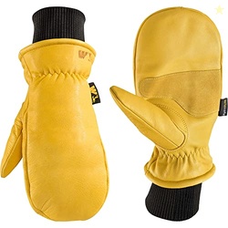 Wells Lamont Men's HydraHyde Leather Winter Work Mittens | Water-Resis