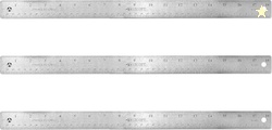 Westcott Stainless Steel Rulers with Non-Slip Cork Backing, Back-to-Sc