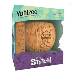 YAHTZEE: Disney Stitch, Collectible Tiki Style Dice Cup, Classic Dice 