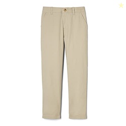 French Toast Boys' Adjustable Waist Straight Fit Stretch Twill Chino P