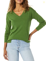 Amazon Essentials Women's Lightweight V-Neck Tunic Sweater, Long Sleev