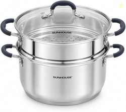 SUNHOUSE Stainless Steel Steamer Pot for Cooking