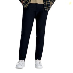 Haggar Mens Life Khaki Slim Fit Stretch Flex Pant