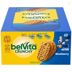 belVita Breakfast Bars Biscuits, Blueberry, 8 Packs (4 Biscuits Per Pa