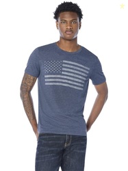 Lucky Brand mens Usa Flag Tee Shirt, American Navy, X-Large US