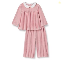 Amazon Essentials Toddler Girls' Relaxed-Fit Corduroy Velour Set, Blus