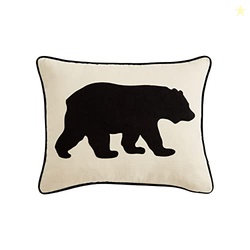 Eddie Bauer Home Throw Pillow with Zipper Closure, Perfect Luxurious B