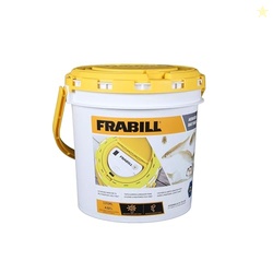 Frabill 4825 Insulated Bait Bucket with Built in Aerator , White and Y