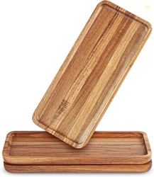 Anyvape Acacia Wood Serving Trays, Set of 3