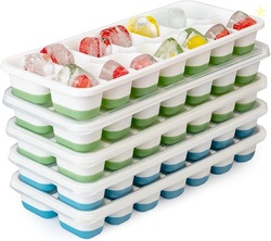 Ice Cube Trays for Freezer  5 Pack 