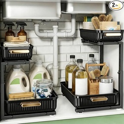 ARSTPEOE Under Sink Organizer - 2 Packs