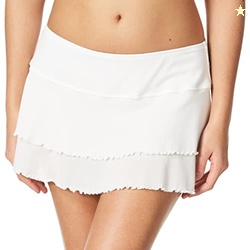 Body Glove Standard Lambada Solid Mesh Swim Cover-Up Skirt for Women S