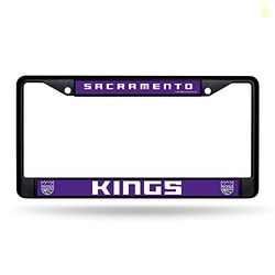 Rico Industries NBA Sacramento Kings Chrome Plate Frame, Black , Purpl