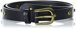 Lucky Brand Women's Domed Studded Leather Belt with Harness Buckle