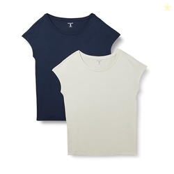Amazon Essentials Women's Jersey Regular-Fit Short-Sleeve Boat-Neck T-