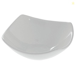 American Metalcraft SQND9 Prestige Ceramic 9" Squound Bowl, White