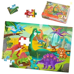 B. toys  Gigantic Jigsaw Dinosaurs Puzzle  48 Unique Prehistoric Theme