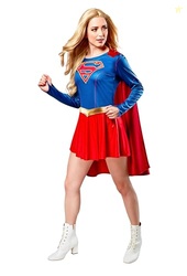 DC Superheroes Supergirl TV Series: Supergirl Costume Dress for Adults