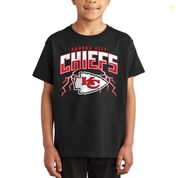 Kansas City Chiefs Team Lightning - Officially Licensed Kids Short Sle