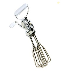 Norpro Egg Beater Classic Hand Crank Style 18/10 Stainless Steel Mixer