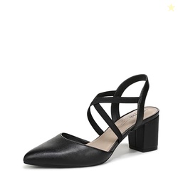 LifeStride Womens April Pump Black Smooth 9 W