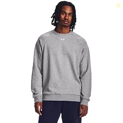 Under Armour Men's Rival Fleece Crew, (025) Castlerock Light Heather /