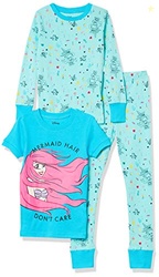 Amazon Essentials Disney | Marvel | Star Wars Girls' Pajama Set, 3-pie