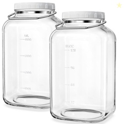 (2 pack) Anchor Hocking Heritage Hill Glass Jar