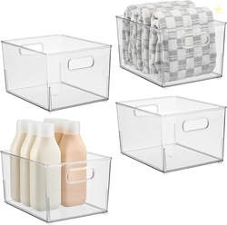 iDesign Stackable Plastic Bathroom Storage Handles-Set of 4
