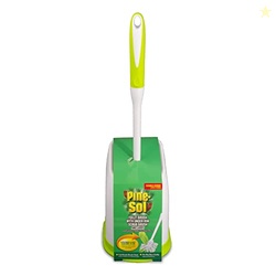 Pine-Sol Toilet Bowl Cleaner Brush with Holder | Heavy Duty Cleaning W