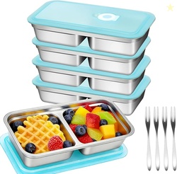 Vovyager 4 Pack Stainless Steel Snack Containers