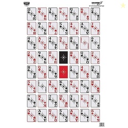 Birchwood Casey Eze-Scorer 52-Card Shoot-Up Paper Target (Per 100), 23