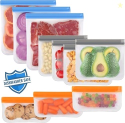 Lerine 10 Pack Dishwasher Safe Reusable Bags