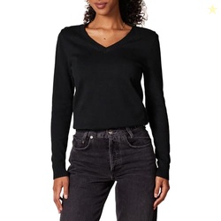Amazon Essentials Women's Lightweight Long-Sleeve V-Neck Cotton Sweate