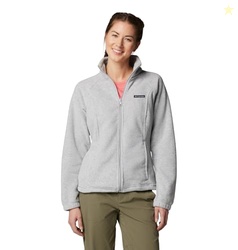 Columbia Womens Benton Springs Full Zip Fleece Jacket, Cirrus Grey Hea