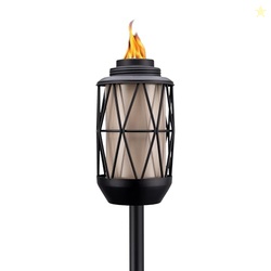 TIKI BiteFighter 64.25" Wire Metal Torch  Mosquito-Repellent Outdoor D
