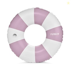 FUNBOY Giant 48" Vintage Purple Stripe Inflatable Pool Tube Float with