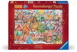 Ravensburger - Christmas Cookie Village - 1000 Piece Jigsaw Puzzle - P