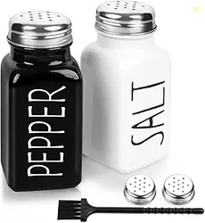 2 Pack Salt and Pepper Shakers Set