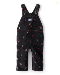 Oshkosh Boys World's Best Overalls, Black Train, 3T