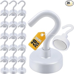 DIYMAG Magnetic Hooks, 30Lbs (20 Pack)